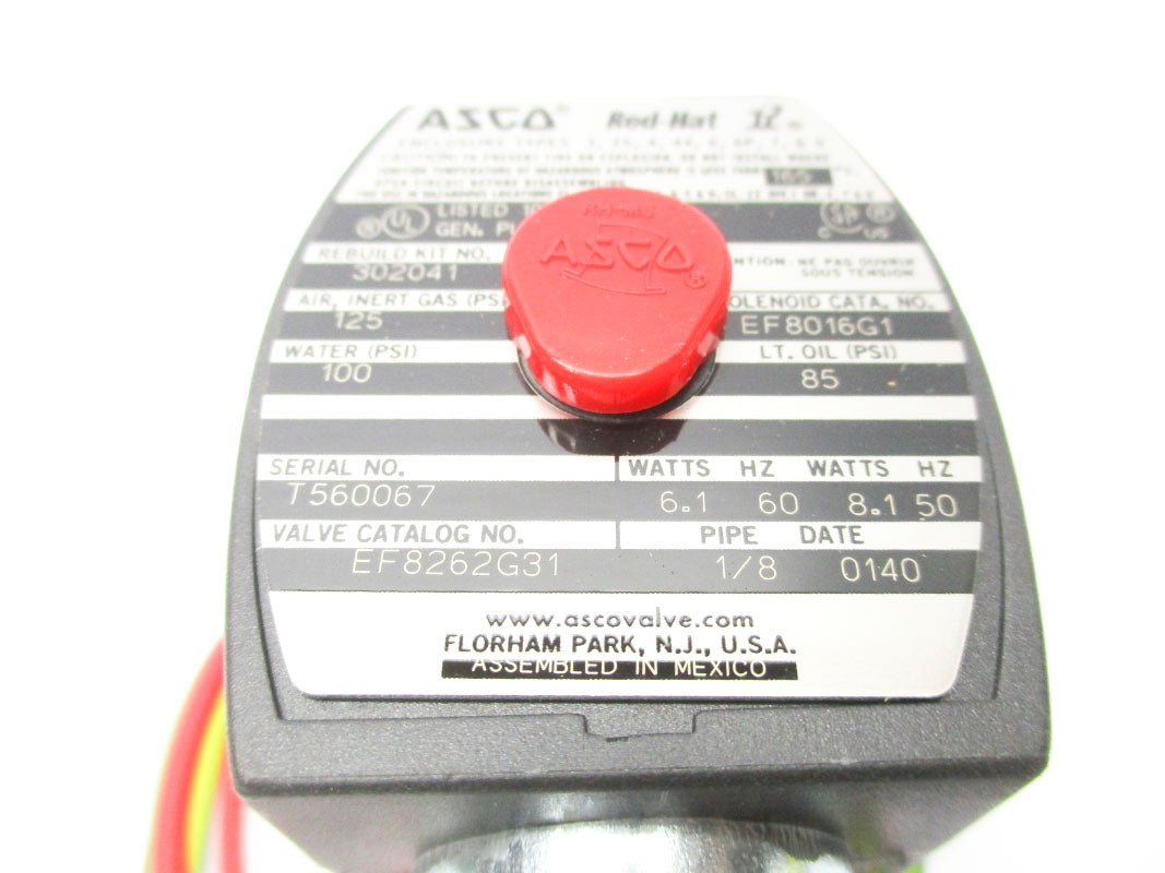 ASCO EF8262G31 110/120V 100PSI NSMP