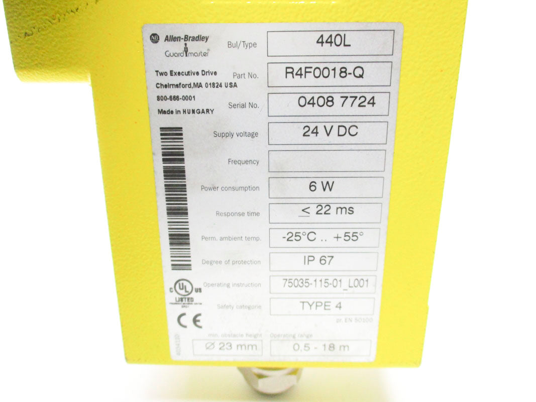 ALLEN BRADLEY R4F0018-Q 24VDC NSNP
