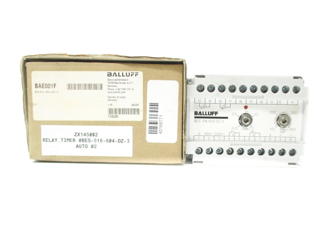 BALLUFF BES516-604-DZ-3 BAE001F 0.01-2S/100-400M 110/220V NSMP