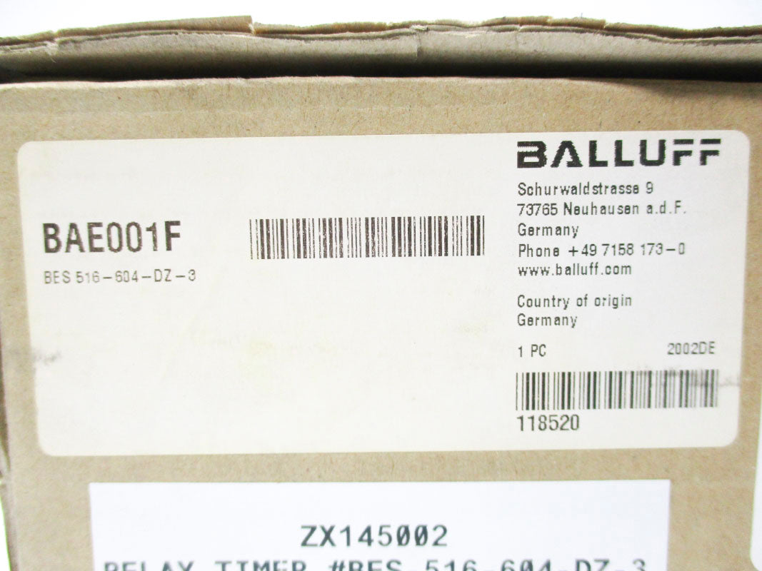 BALLUFF BES516-604-DZ-3 BAE001F 0.01-2S/100-400M 110/220V NSMP