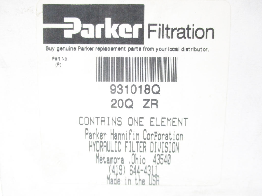 PARKER 931018Q20QZR NSMP