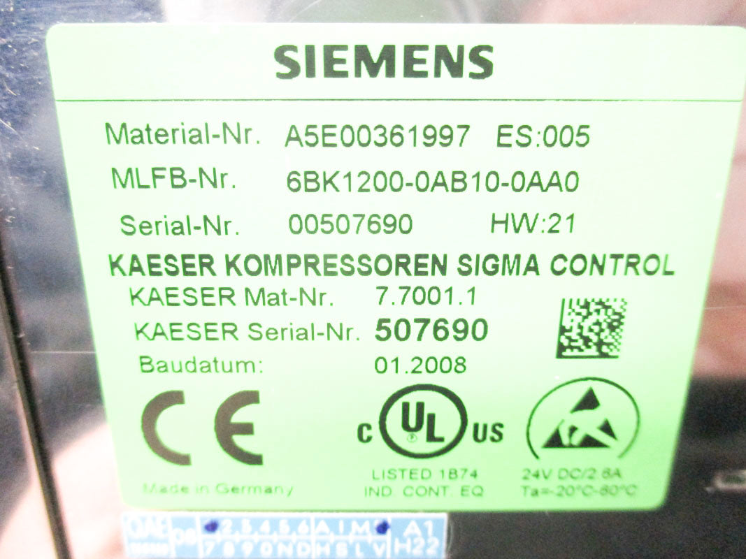 SIEMENS 6BK1200-0AB10-0AA0 24VDC 6A NSNP
