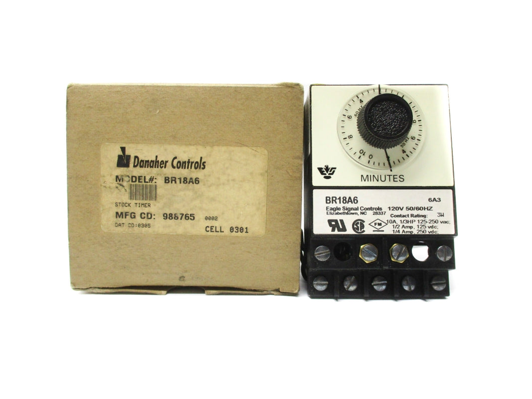 DANAHER CONTROLS BR18A6 120V 10A 0-10M NSMP
