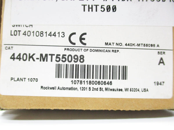 ALLEN BRADLEY 440K-MT55098 SER. A NSMP
