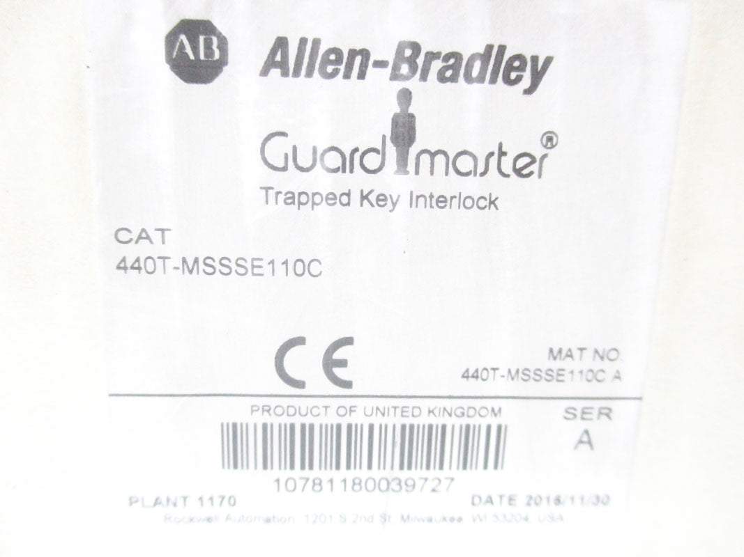 ALLEN BRADLEY 440T-MSSSE110C SER. A (WH) NSMP