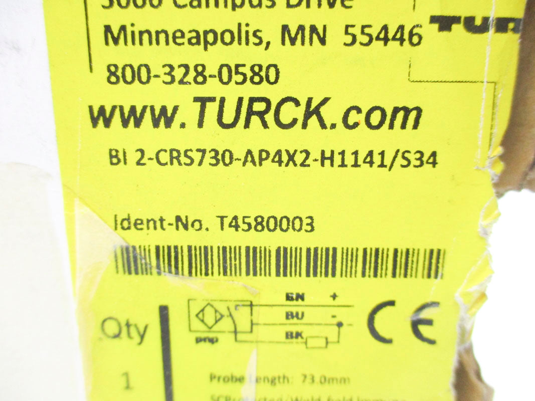TURCK BI2-CRS730-AP4X2-H1141/S34 3000PSI 10-65VDC NSMP
