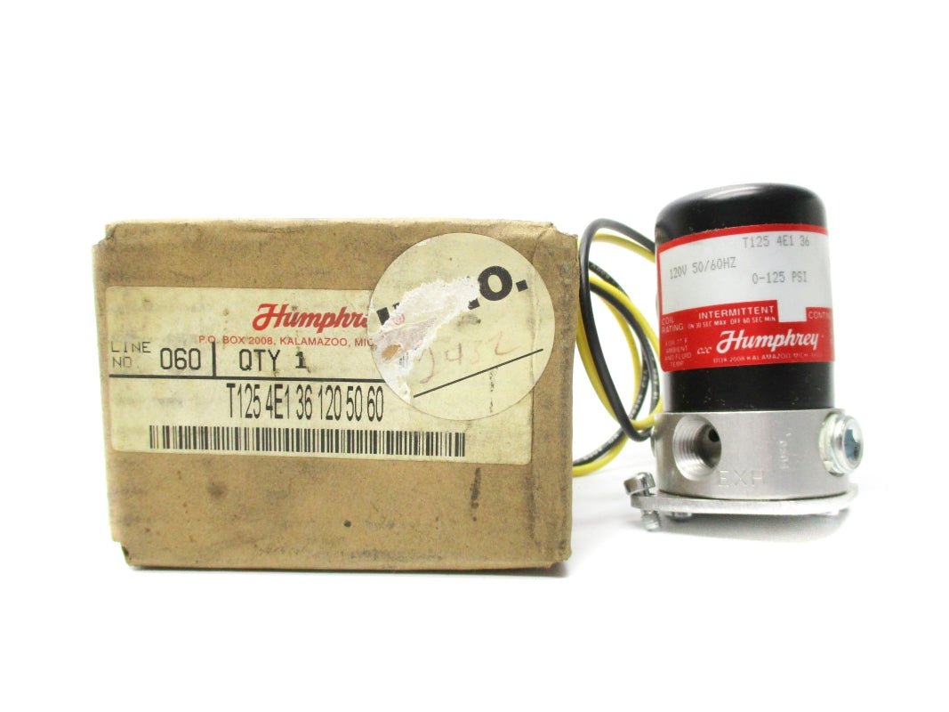HUMPHREY T1254E136 120V 0-125PSI NSMP