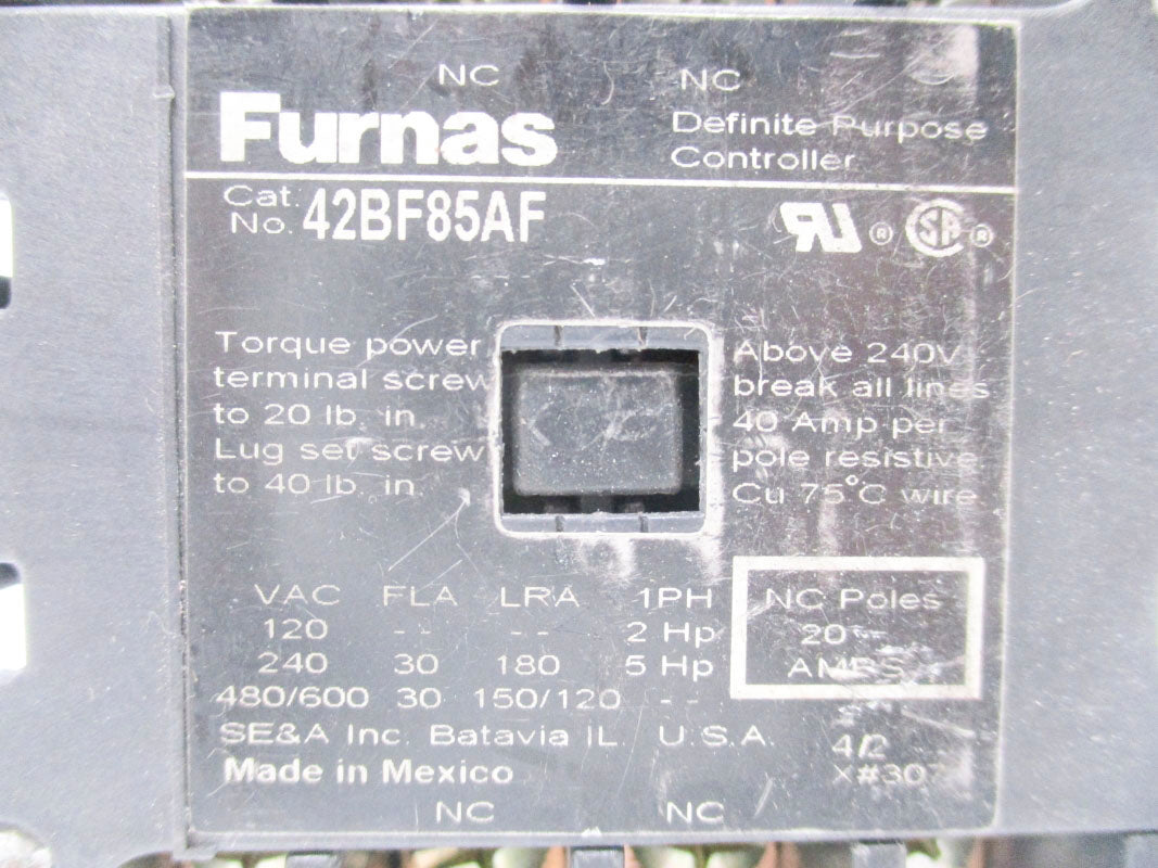 FURNAS 42BF85AF 600VAC 40A UNMP