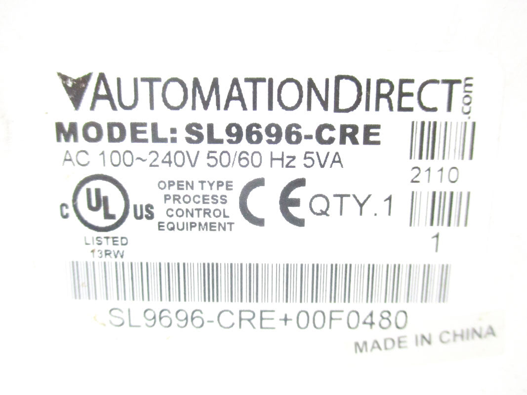 AUTOMATION DIRECT SL9696-CRE 100-240VAC NSMP