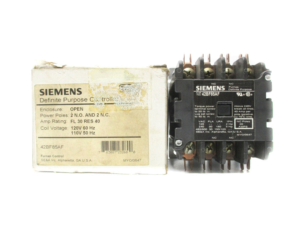 SIEMENS 42BF85AF 110/120V 40A NSMP