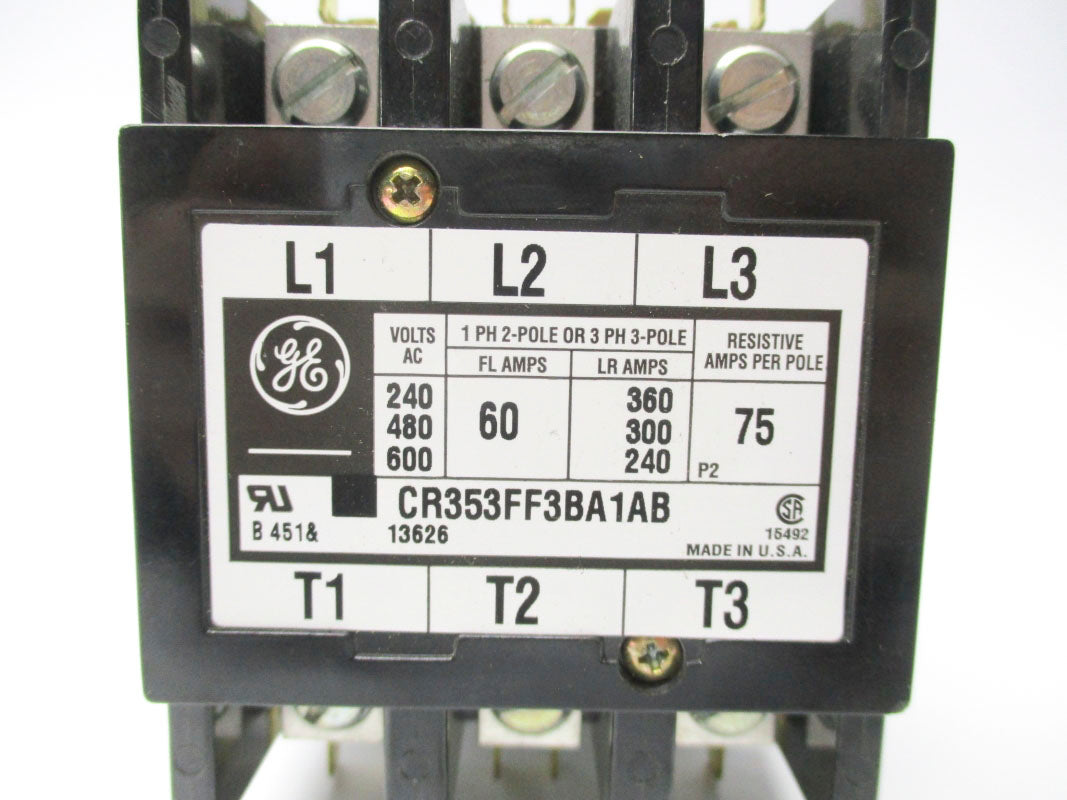 GENERAL ELECTRIC CR353FF3BA1AB 110/120V 75A NSNP
