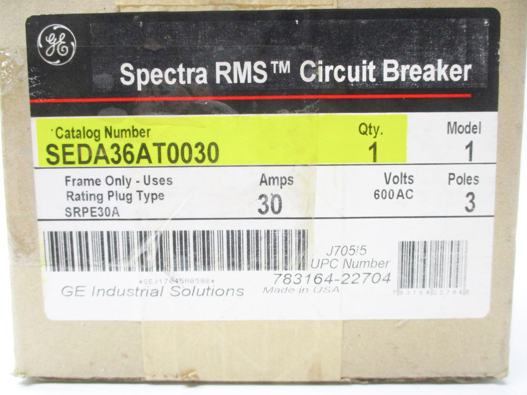 GENERAL ELECTRIC SEDA36AT0030 30A 600VAC NSFS
