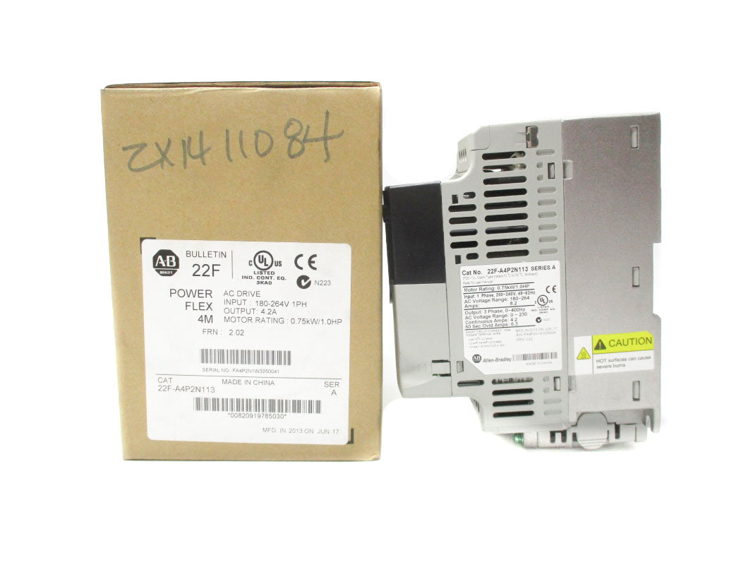 ALLEN BRADLEY 22F-A4P2N113 180-264V 4.2A FW:2.02 SER.A NSMP