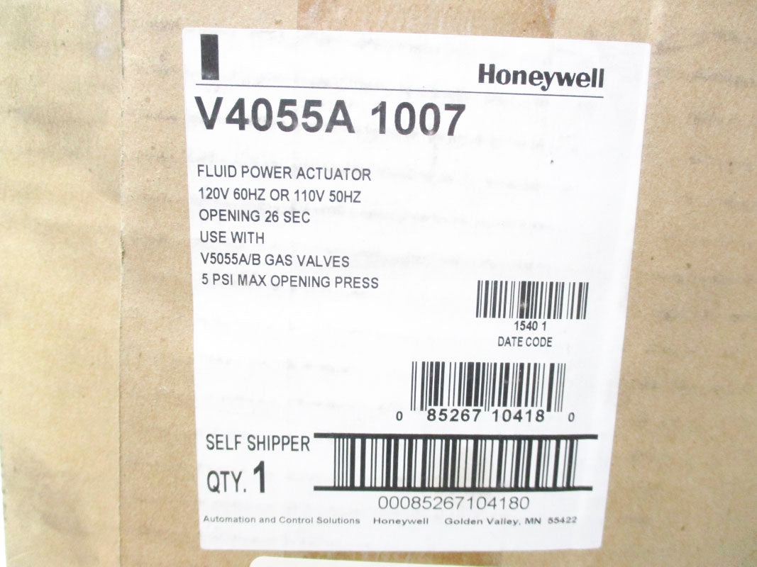 HONEYWELL V4055A1007 110-120V 1.25A 5PSI NSMP