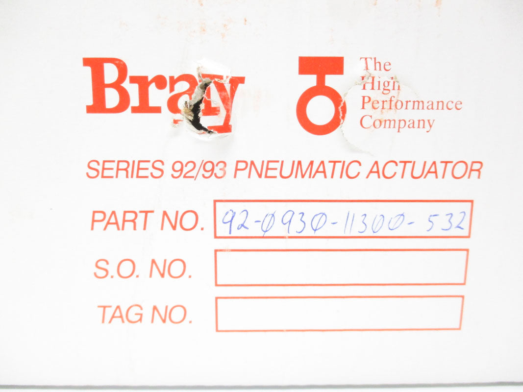 BRAY CONTROLS 92-0930-11300-532 140PSI NSMP