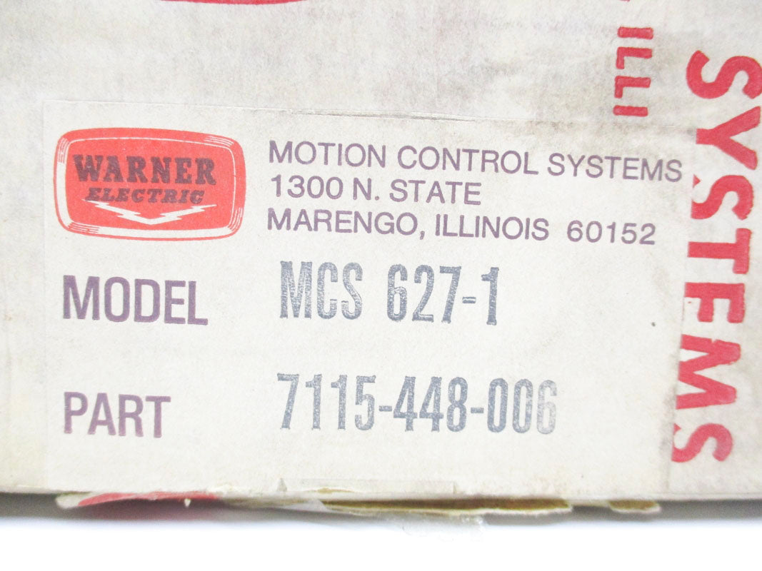 WARNER ELECTRIC 7115-448-006 MCS627-1 120VAC NSMP