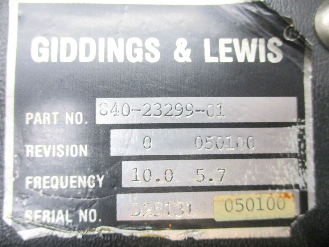 GIDDINGS&LEWIS 840-23299-01 NSMP