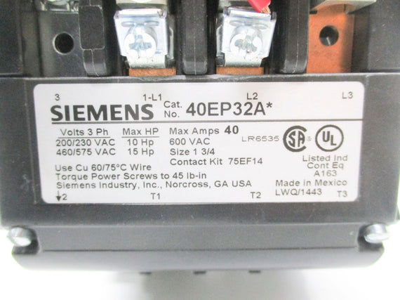 SIEMENS 40EP32AA 40A 240V NSMP
