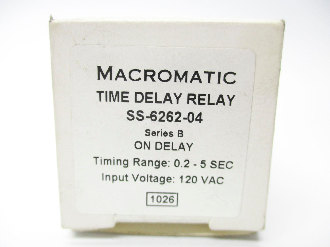 MACROMATIC SS-6262-04 SER. B 0.2-5SEC 120VAC NSMP