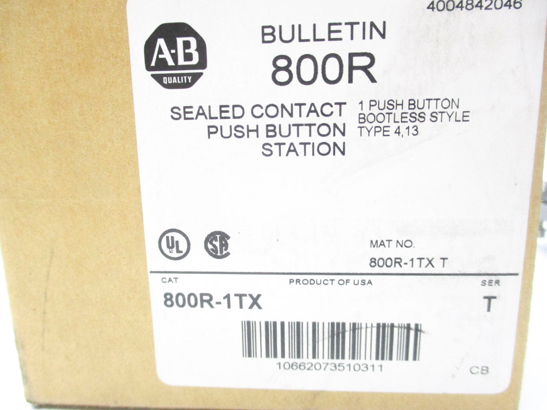 ALLEN BRADLEY 800R-1TX SER. T (BR/WH) NSMP