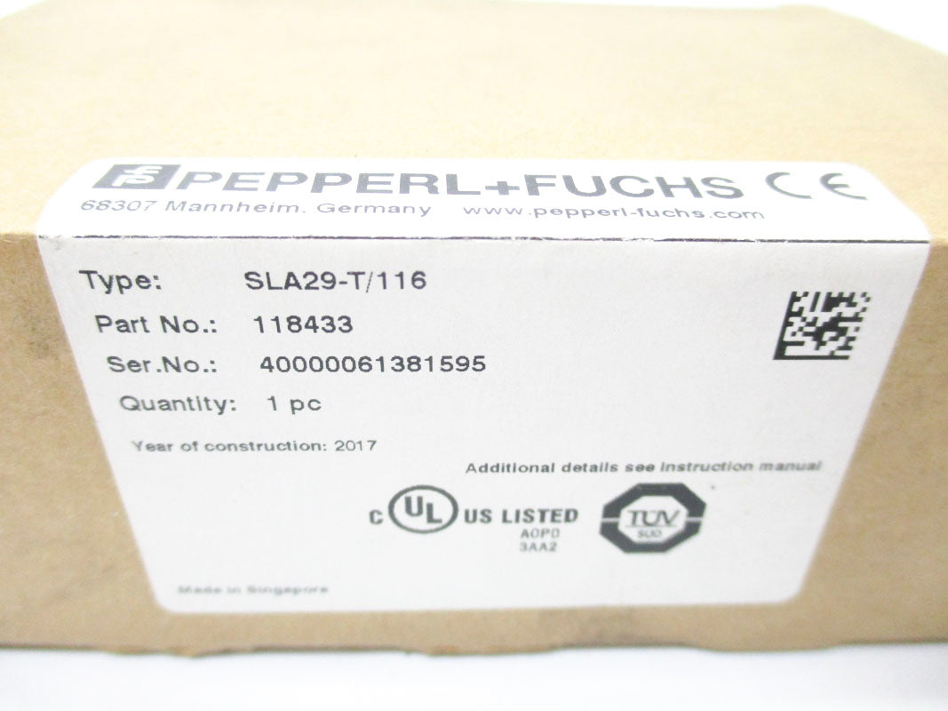 PEPPERL+FUCHS SLA29-T/116 118433 30MM NSMP