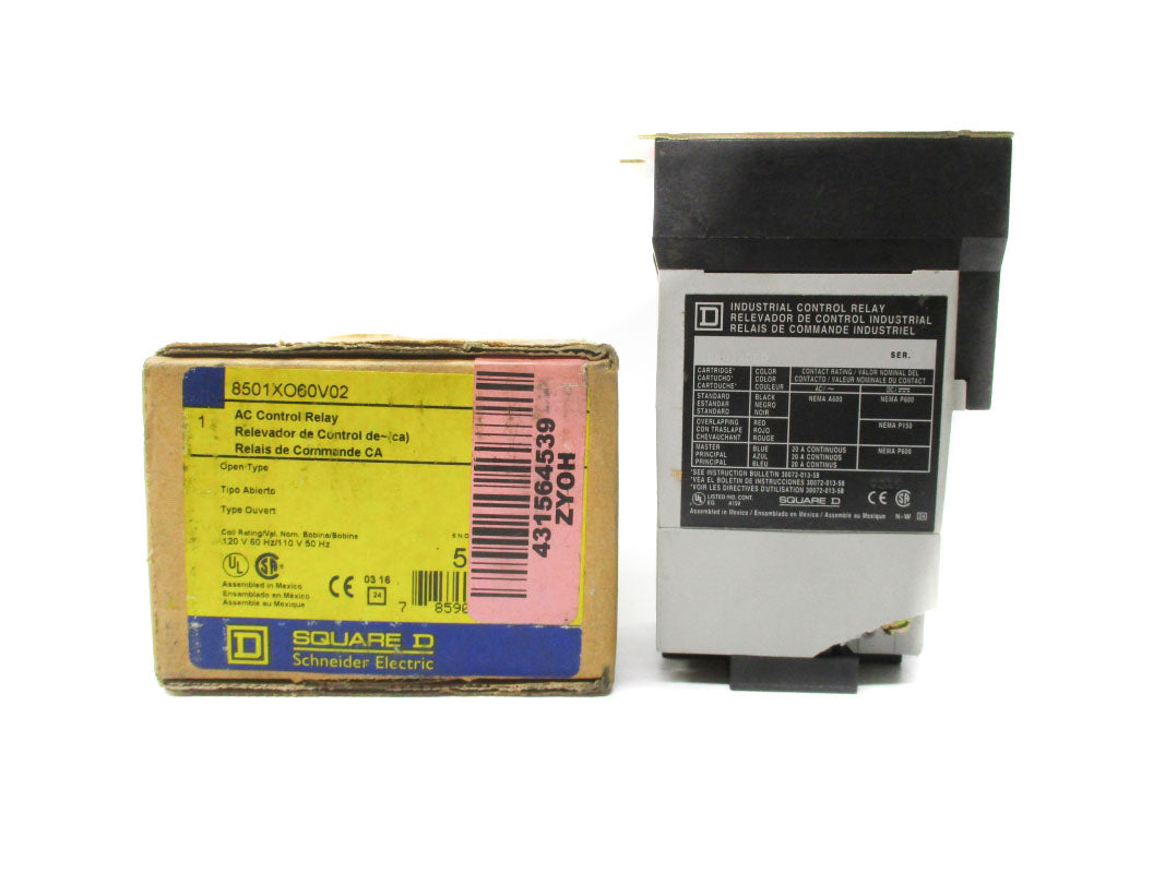 SQUARE D 8501XO60V02 SER. A 110/120V 20A (AS PICTURED) NSMP