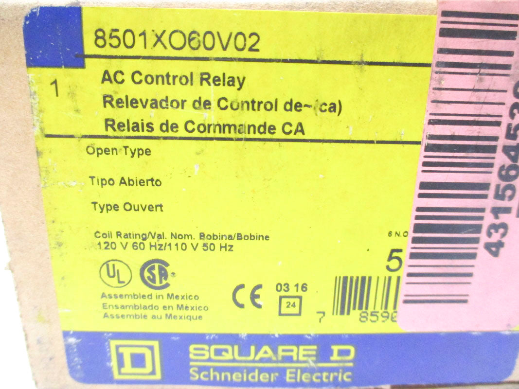 SQUARE D 8501XO60V02 SER. A 110/120V 20A (AS PICTURED) NSMP