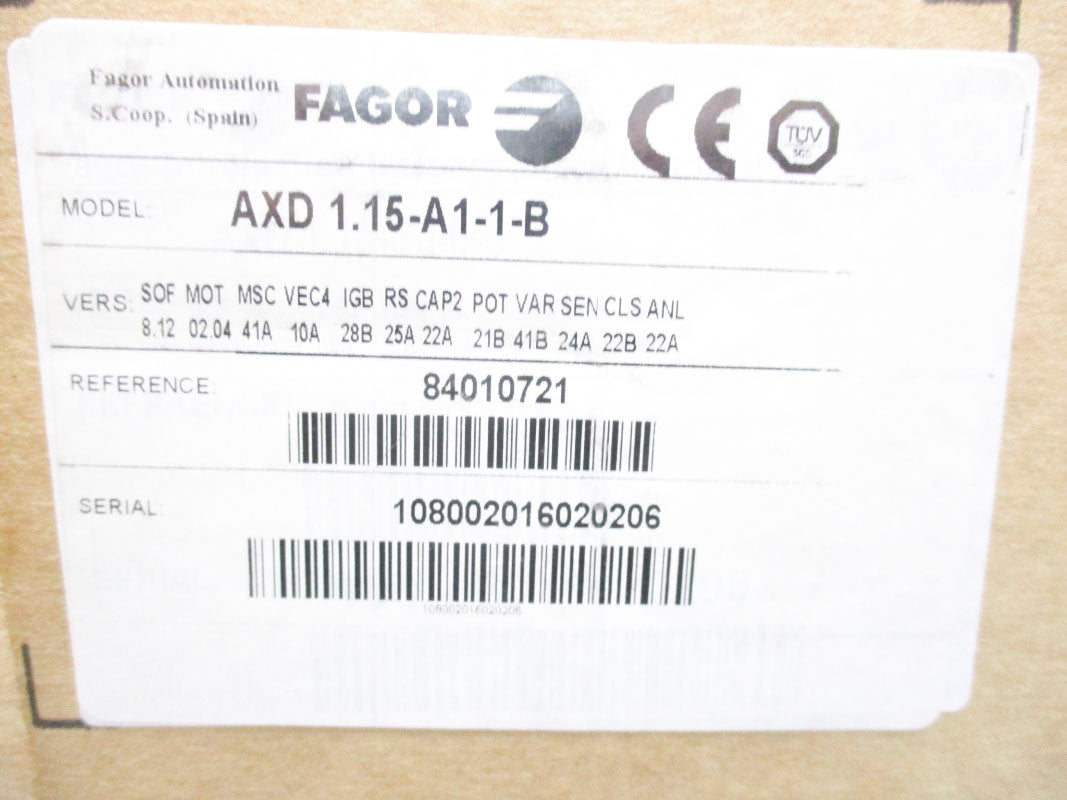 FAGOR AXD1.15-A1-1-B 456-800VDC 7.5A NSMP