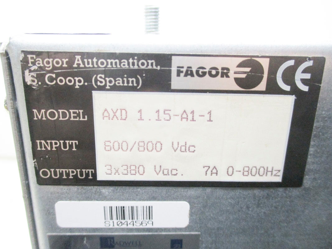 FAGOR AXD1.15-A1-1-B 600-800VDC 7A UNMP