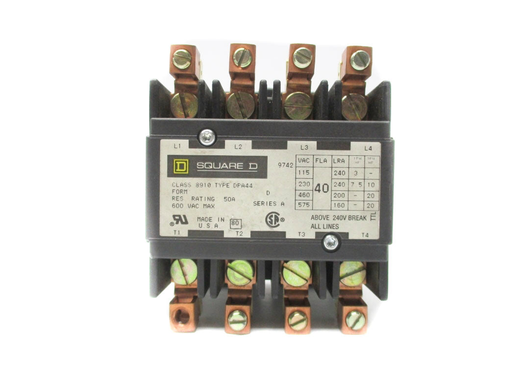 SQUARE D 8910DPA44 SER. A 50A 600VAC UNMP
