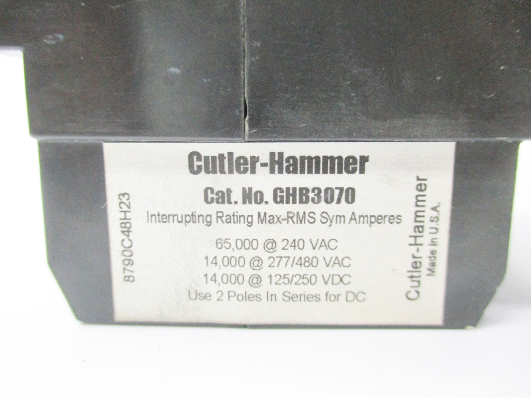 CUTLER HAMMER GHB3070 70A 240VAC UNMP
