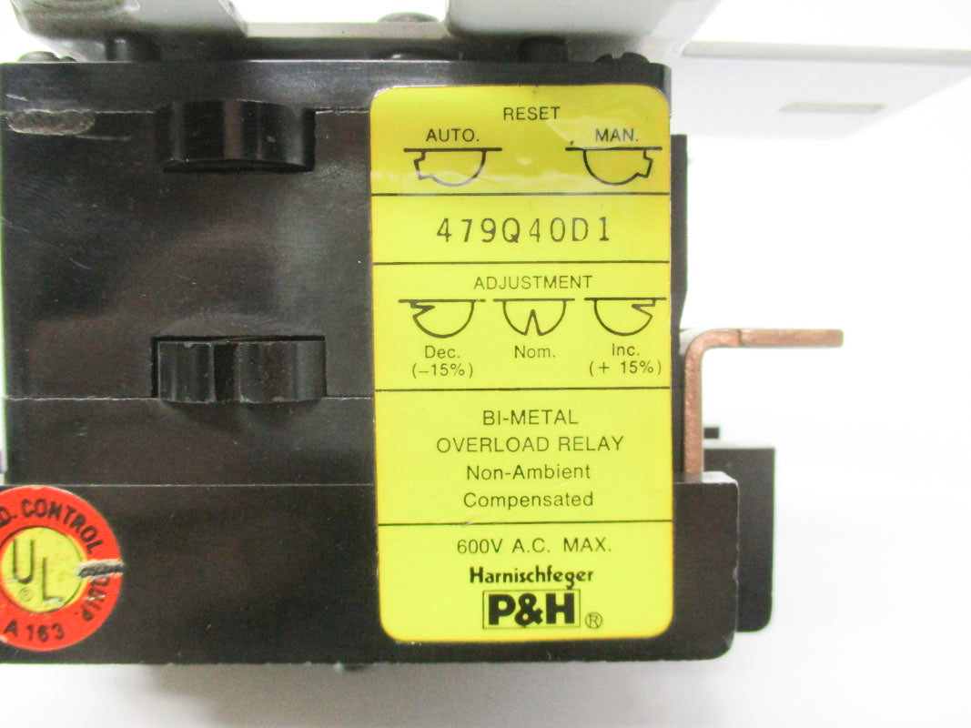 P&H 479Q40D1 600VAC UNMP