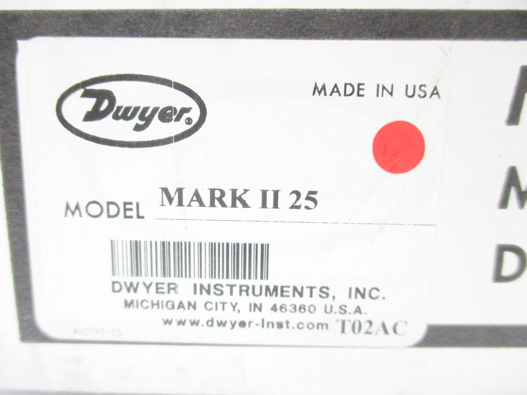 DWYER MODEL 25 MARK II NSMP