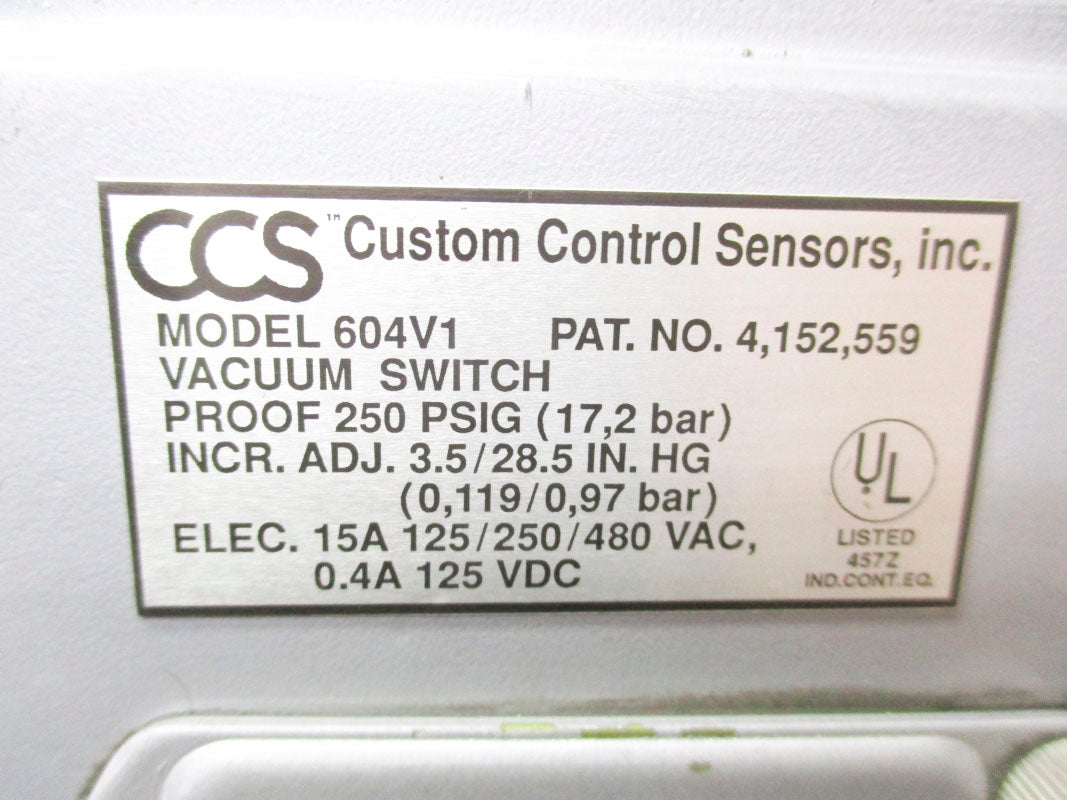 CCS 604V1 15A 480VAC 250PSIG NSNP