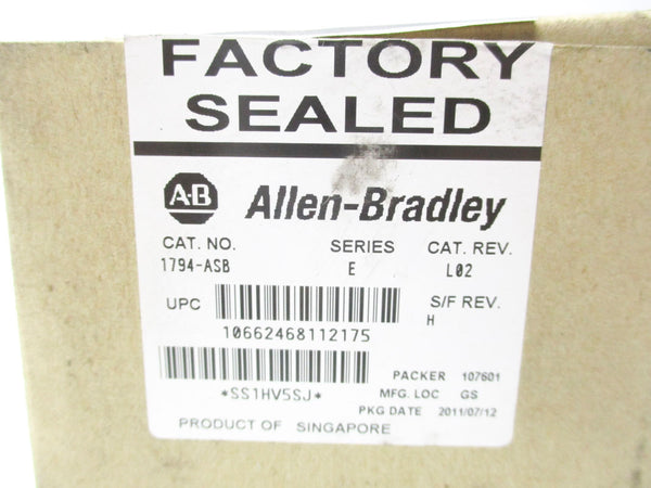 ALLEN BRADLEY 1794-ASB SER. E F/W H 24VDC REV. A01 NSMP