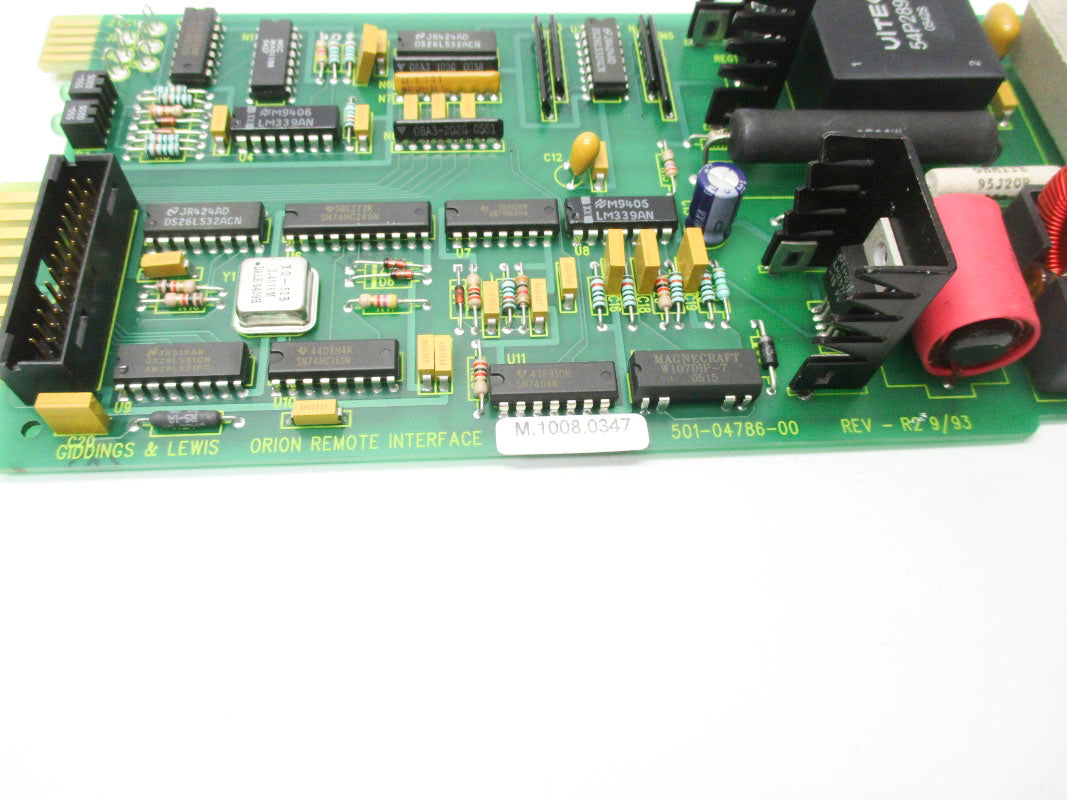 GIDDINGS&LEWIS 501-04786-00 REV. R2 UNMP