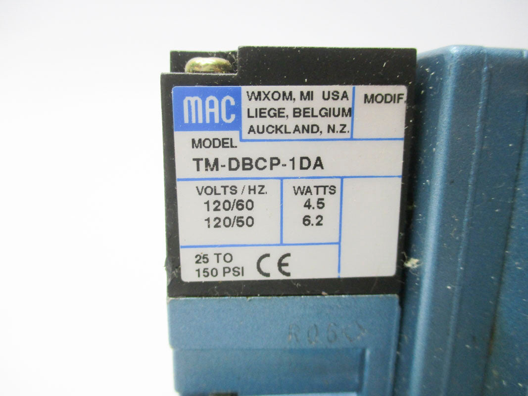 MAC 82A-AA-CAA-TM-DBC1-1DA 150PSI 120V NSNP