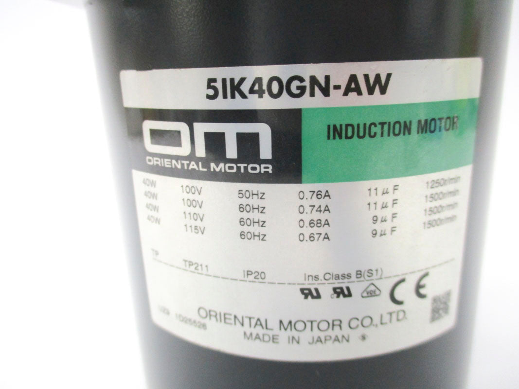 ORIENTAL MOTOR 51K40GN-AW 115V 0.76A UNMP