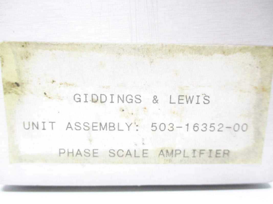 GIDDINGS&LEWIS 503-16352-00 UNMP