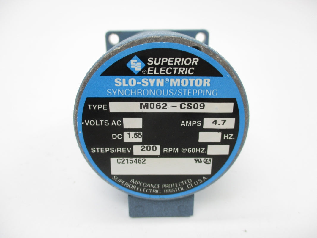 SUPERIOR ELECTRIC M062-CS09 1.65VDC 4.7A NSNP