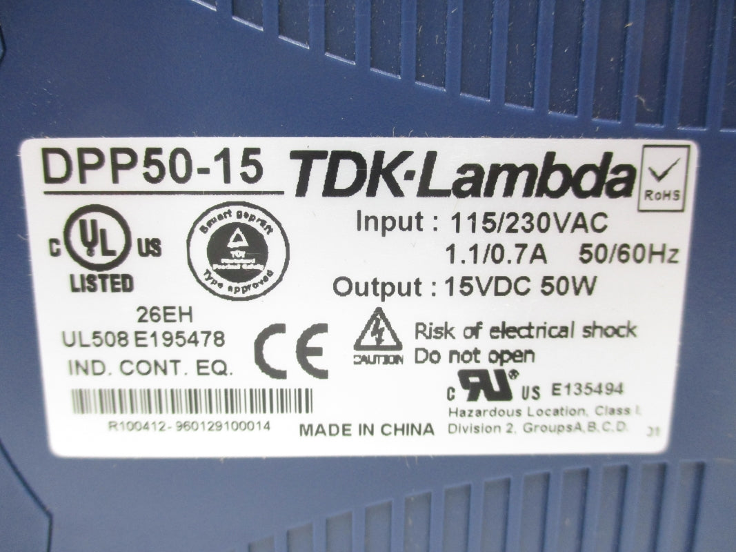 LAMBDA DPP50-15 230VAC 1.1A NSMP