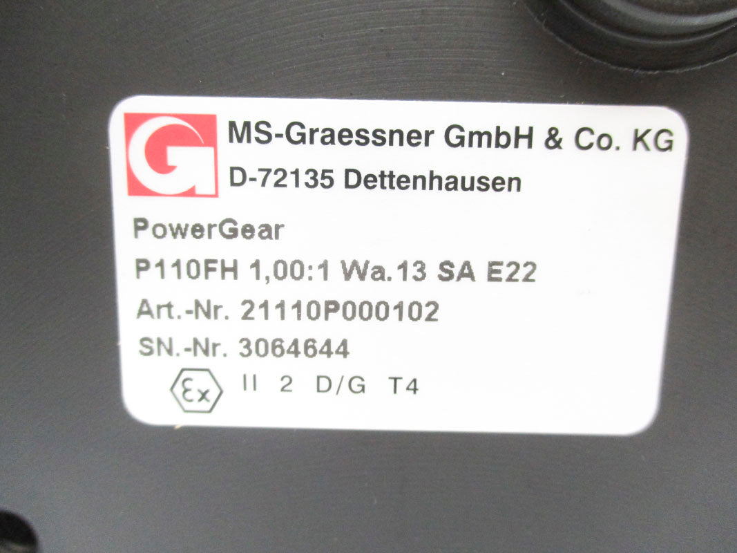GRAESSNER P110FH 21110P000102 1,00:1 NSNP