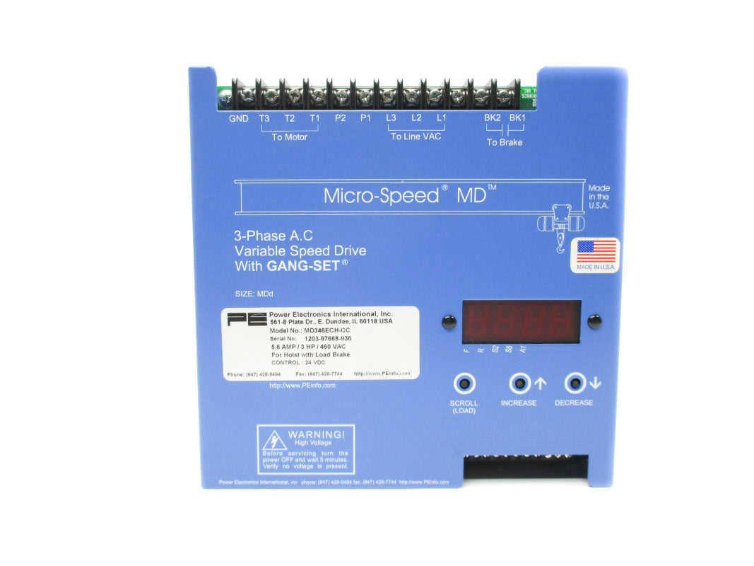POWER ELECTRONICS MD346ECH-CC 460VAC 5.6A NSNP