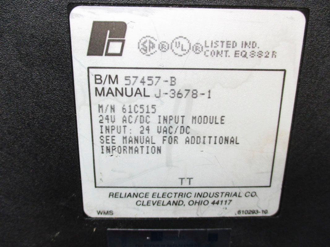 RELIANCE ELECTRIC 61C515 57457-B 24V UNMP
