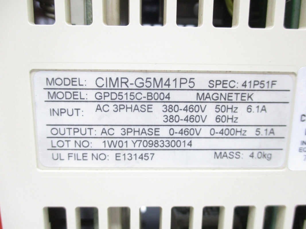 MAGNETEK CIMR-G5M41P5 GPD515C-B004 380-460V 6.1A NSNP