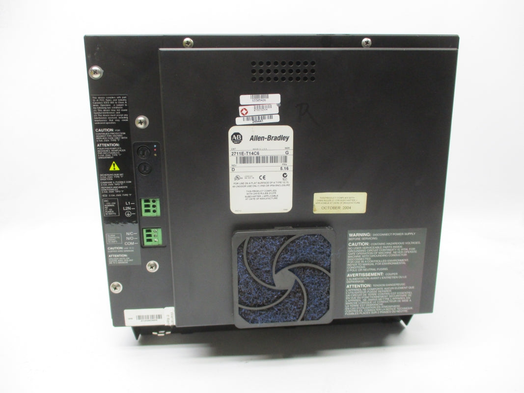 ALLEN BRADLEY 2711E-T14C6 SER. G F/W 5.16 UNMP