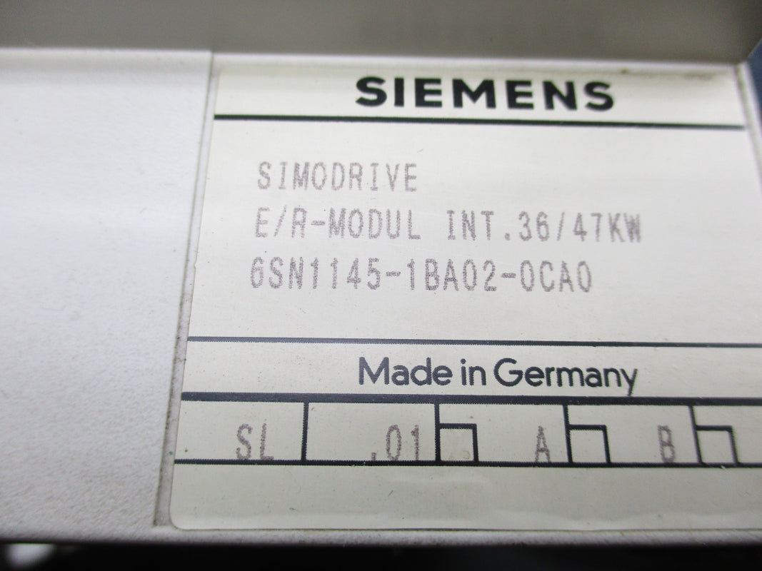 SIEMENS 6SN1145-1BA02-0CA0 (AS PICTURED) UNMP