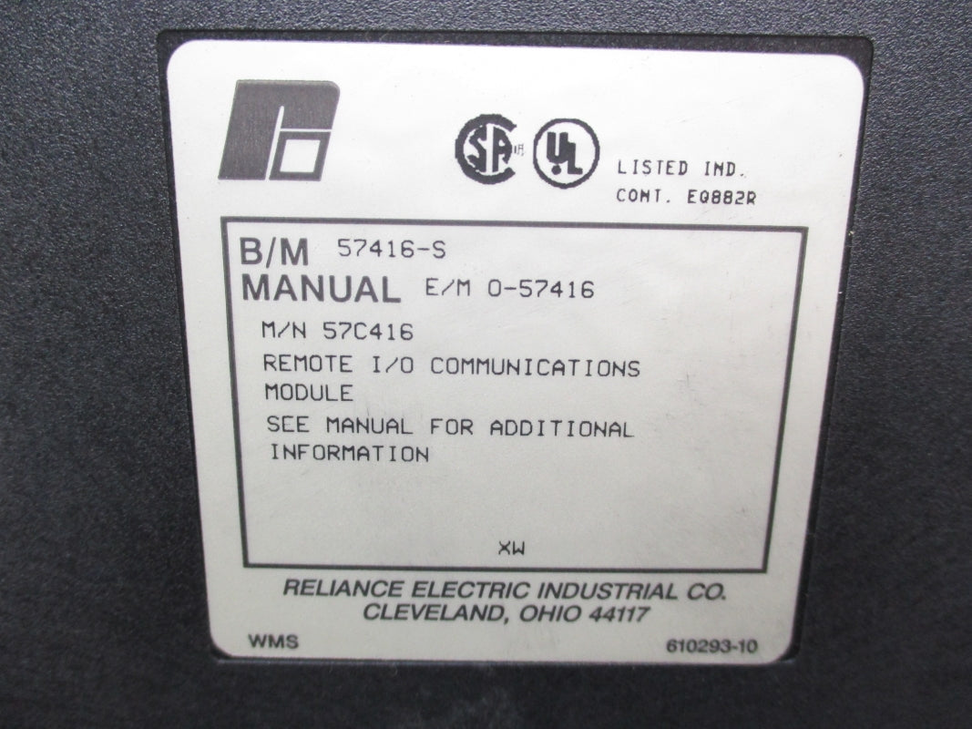 RELIANCE ELECTRIC 57C416 57416-S UNMP