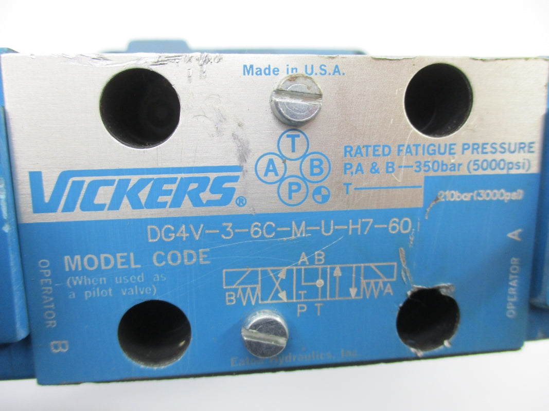 VICKERS DG5V733C2TMUH730 24VDC 3000PSI UNMP