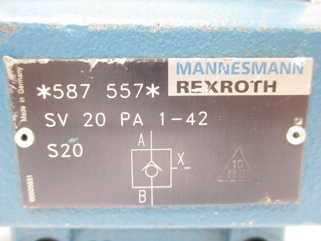 REXROTH SV20PA1-42 587557 NSNP